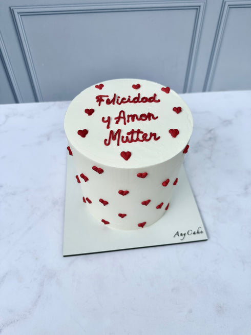 Mini Hearts Cake